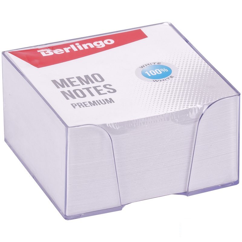 Блок для записей Berlingo PREMIUM 9*9*4,5см в пласт.подст.(24шт)